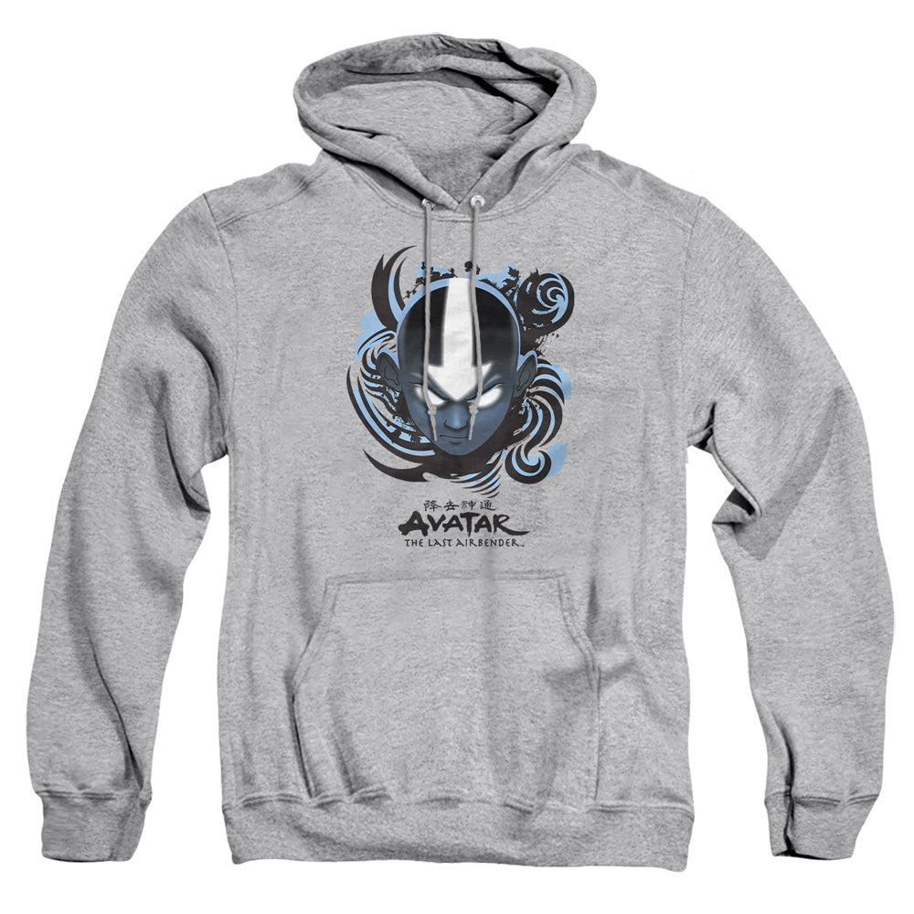Avatar: The Last Airbender Airbender Blue And Black Kanji Pullover Hoodie