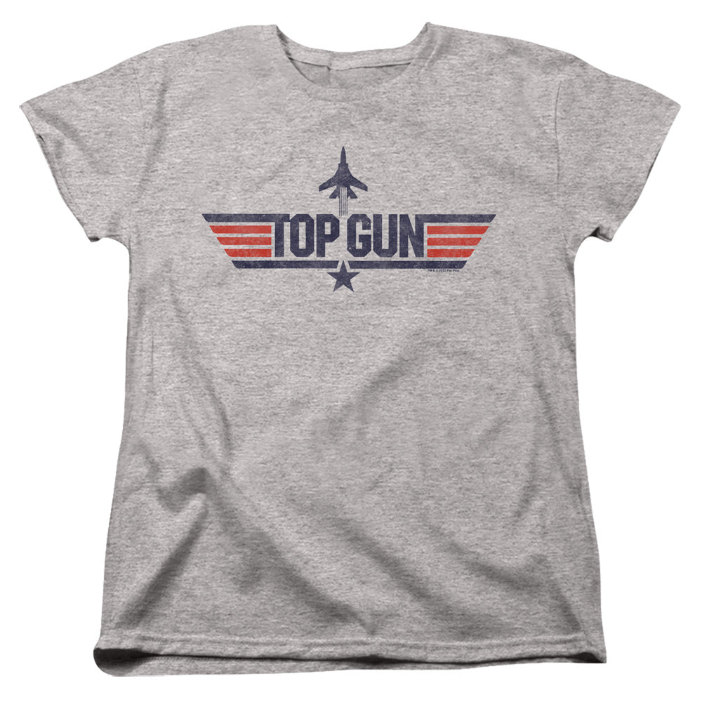Top Gun Logo Grey Womens T-Shirt