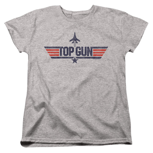 Top Gun Logo Grey Womens T-Shirt