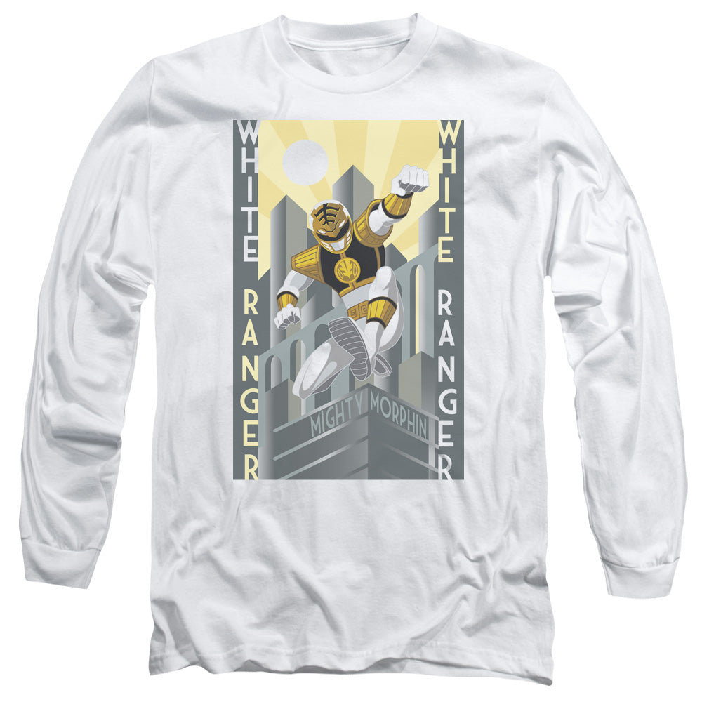 Mighty Morphin Power Rangers White Ranger Deco Long Sleeve T-Shirt