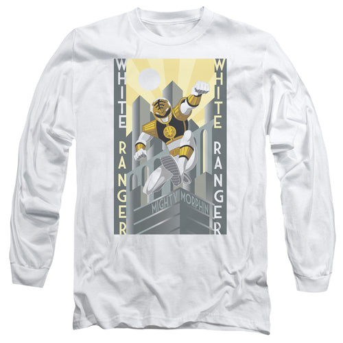 Mighty Morphin Power Rangers White Ranger Deco Long Sleeve T-Shirt