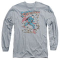 Superman Mad at Rocks Long Sleeve T-Shirt