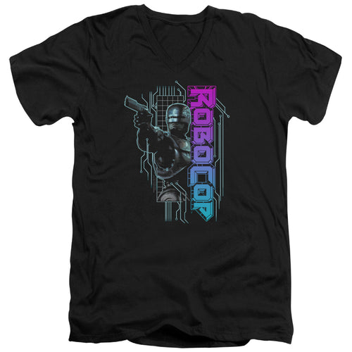 RoboCop Robo Neon V-Neck T-Shirt