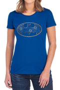 Batman Glass Hole Logo Womens T-Shirt