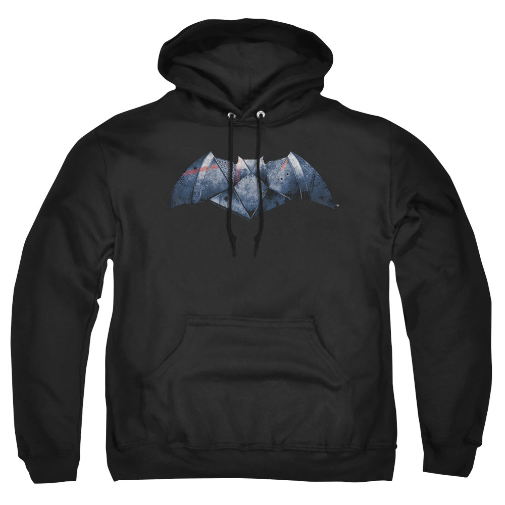 Batman v Superman Plated Bat Logo Pullover Hoodie