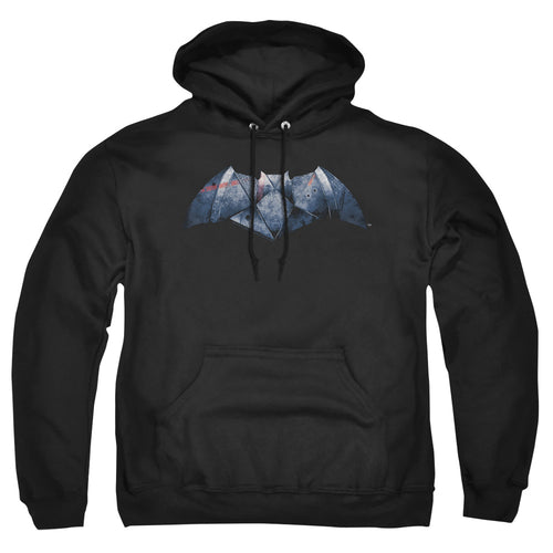 Batman v Superman Plated Bat Logo Pullover Hoodie