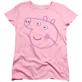Peppa Pig Pink Out Granny Pig Face Womens T-Shirt