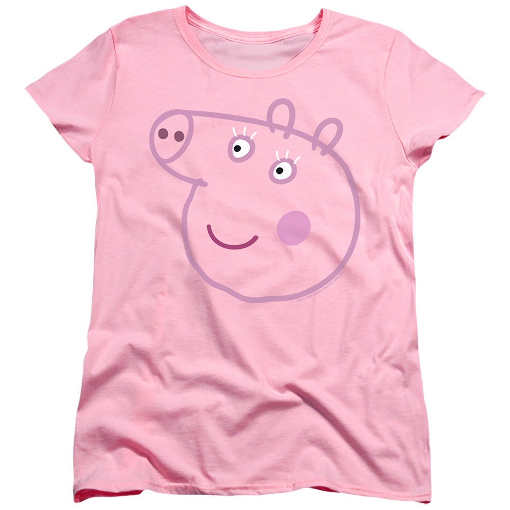 Peppa Pig Pink Out Granny Pig Face Womens T-Shirt
