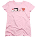 Betty Boop Symbols Womens T-Shirt