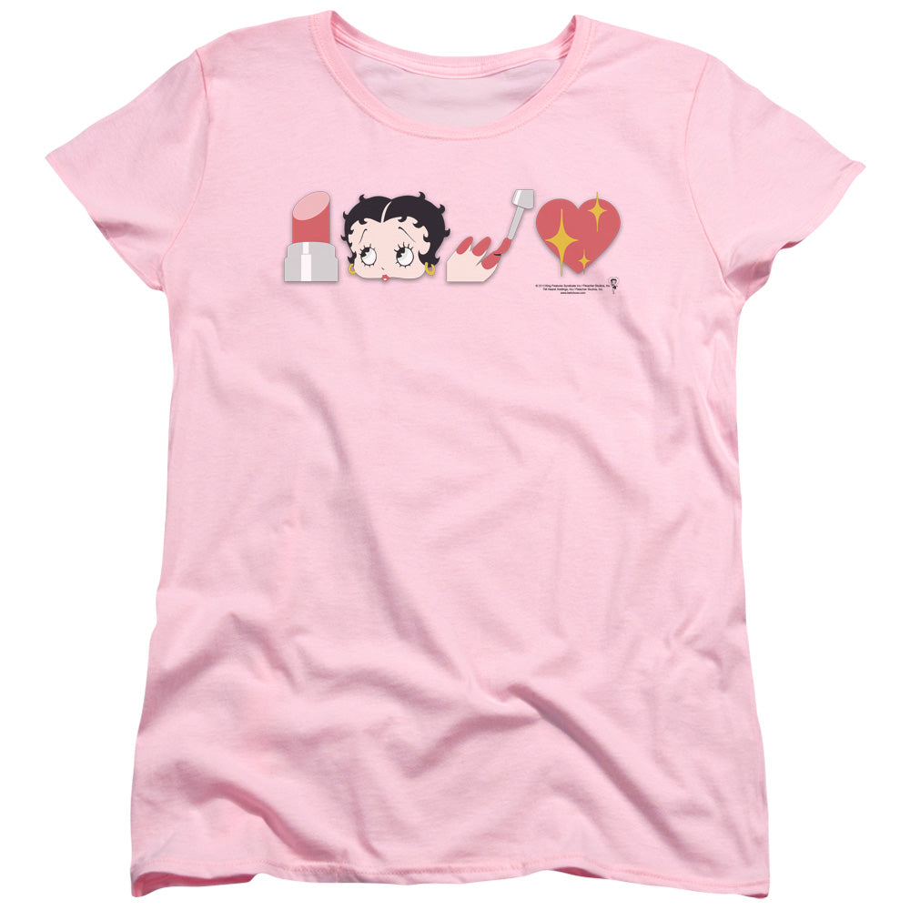 Betty Boop Symbols Womens T-Shirt