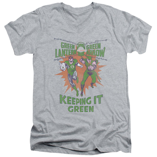 Green Lantern Keeping It Green V-Neck T-Shirt