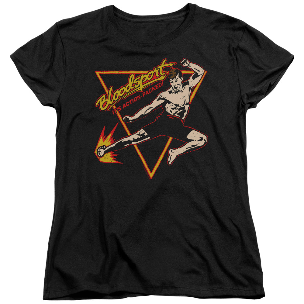 Bloodsport Action Packed Womens T-Shirt