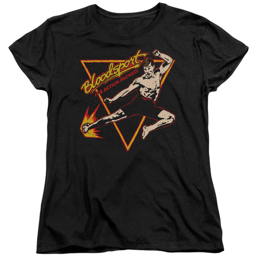 Bloodsport Action Packed Womens T-Shirt