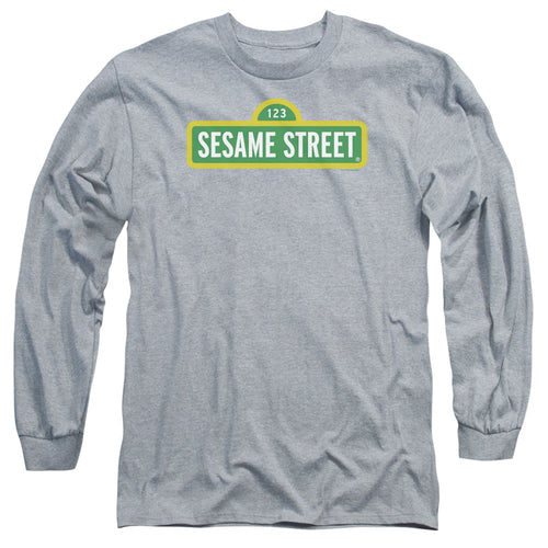 Sesame Street Logo Athletic Heather Long Sleeve T-Shirt