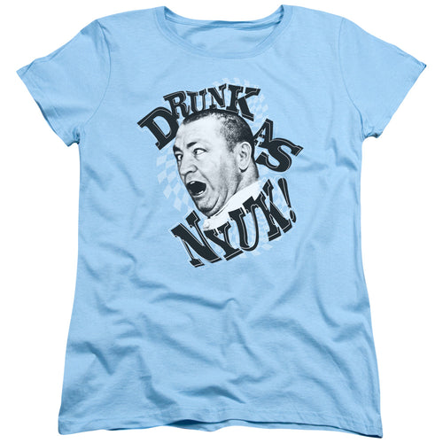 The Three Stooges Drunk as Nyuk Womens T-Shirt