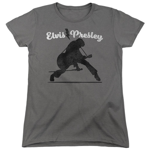 Elvis Presley Overprint Womens T-Shirt