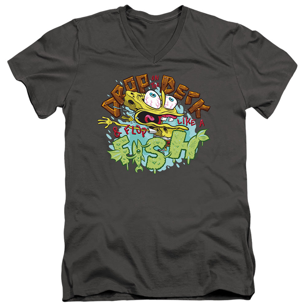 Spongebob Squarepants Drop and Flop V-Neck T-Shirt