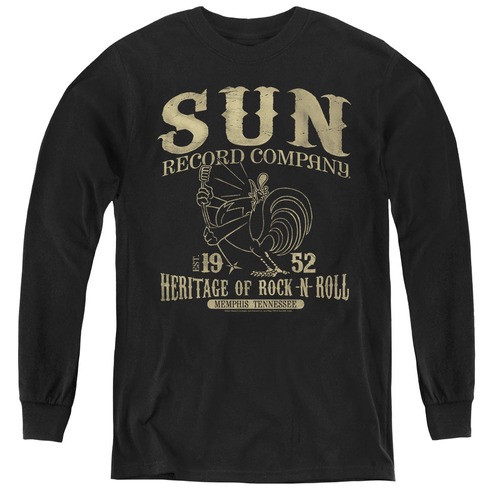 Sun Records Rockabilly Bird Youth Long Sleeve T-Shirt