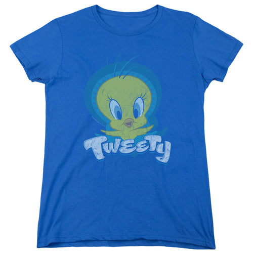 Looney Tunes Tweety Swirl Womens T-Shirt