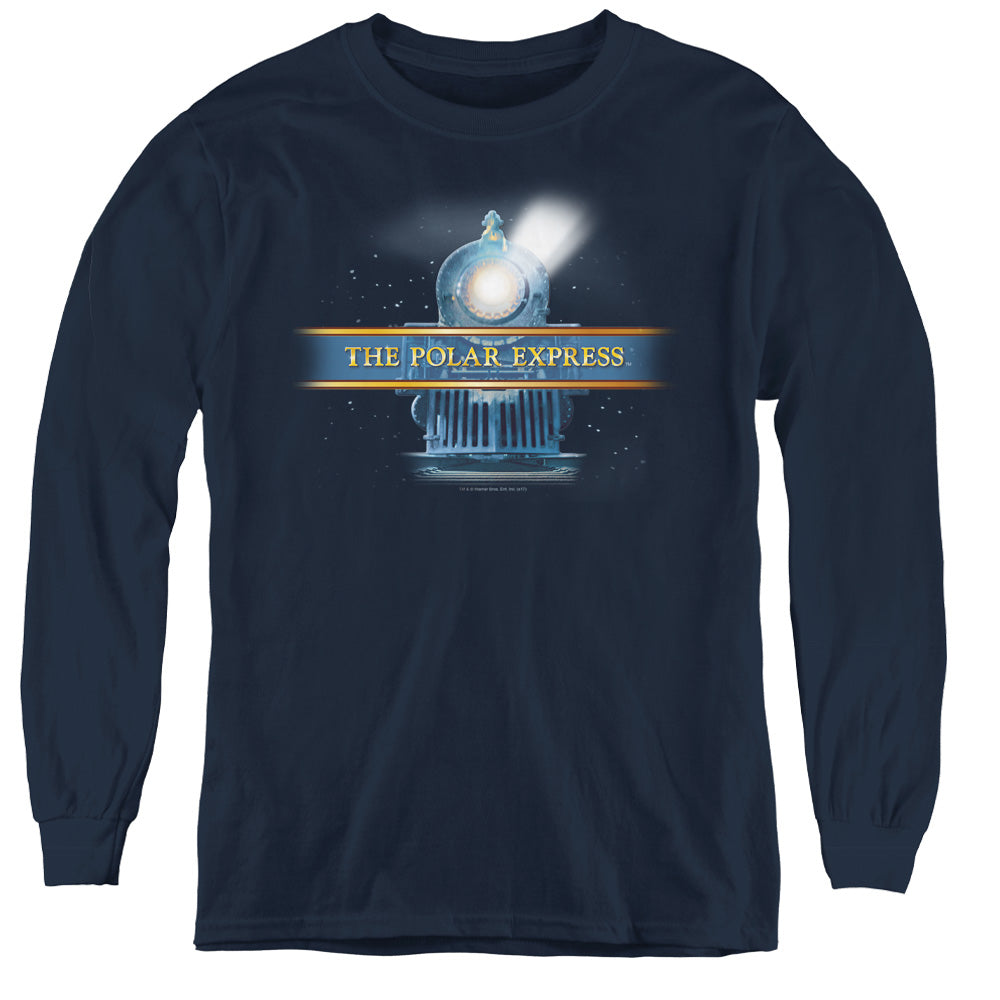 The Polar Express Train Logo Youth Long Sleeve T-Shirt