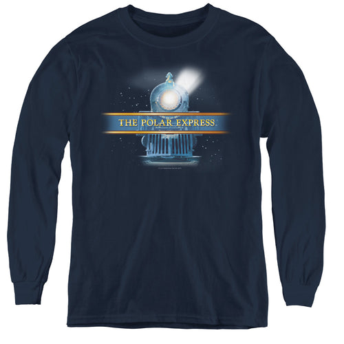 The Polar Express Train Logo Youth Long Sleeve T-Shirt