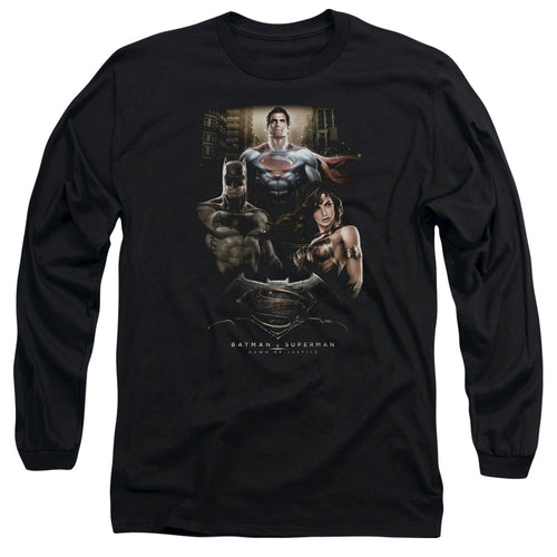Batman v Superman Thre Three Long Sleeve T-Shirt