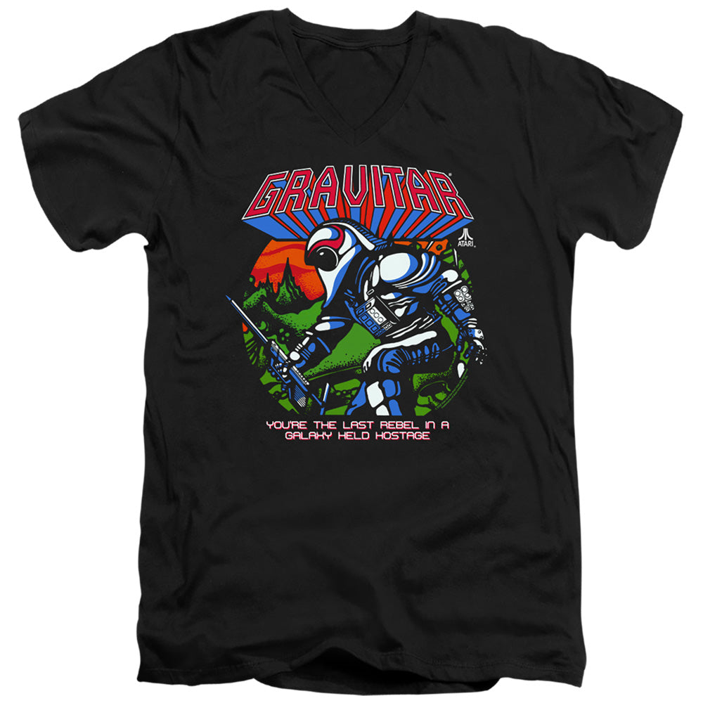 Atari Gravitar Last Rebel V-Neck T-Shirt