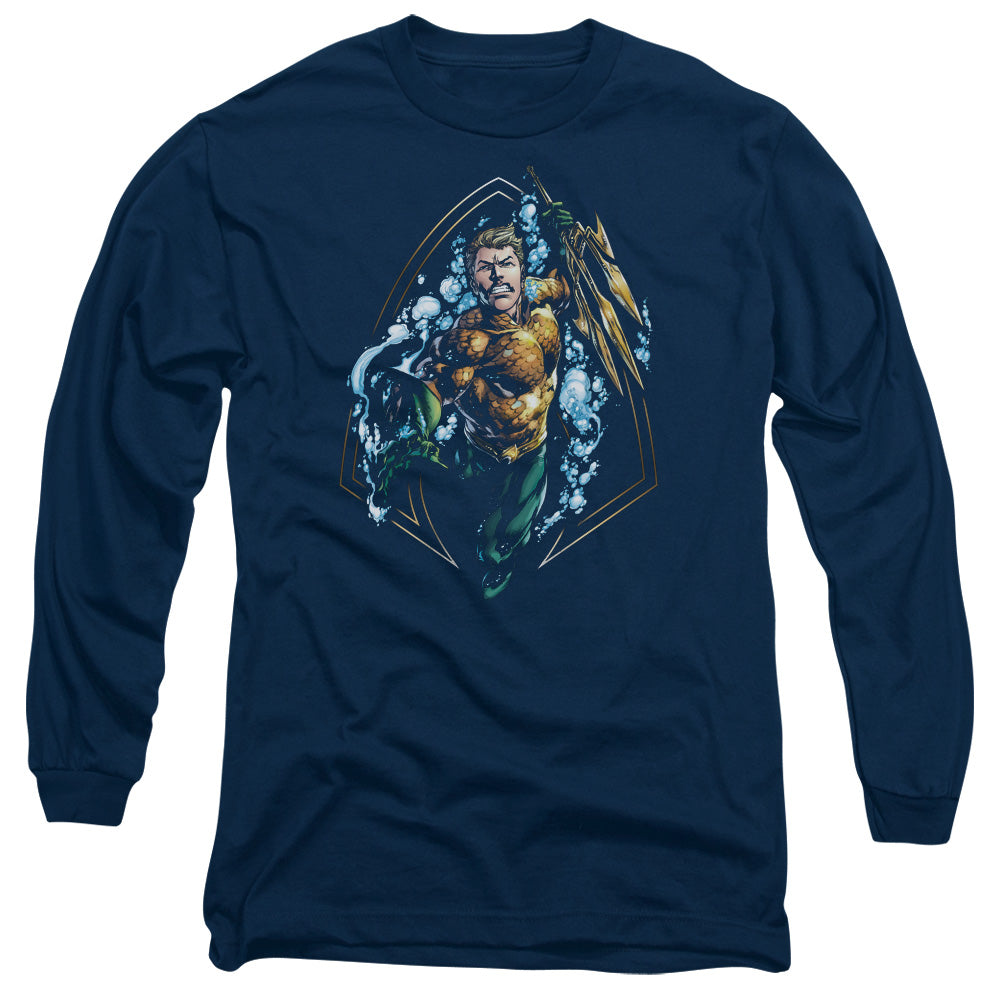 Justice League Thrashing Long Sleeve T-Shirt