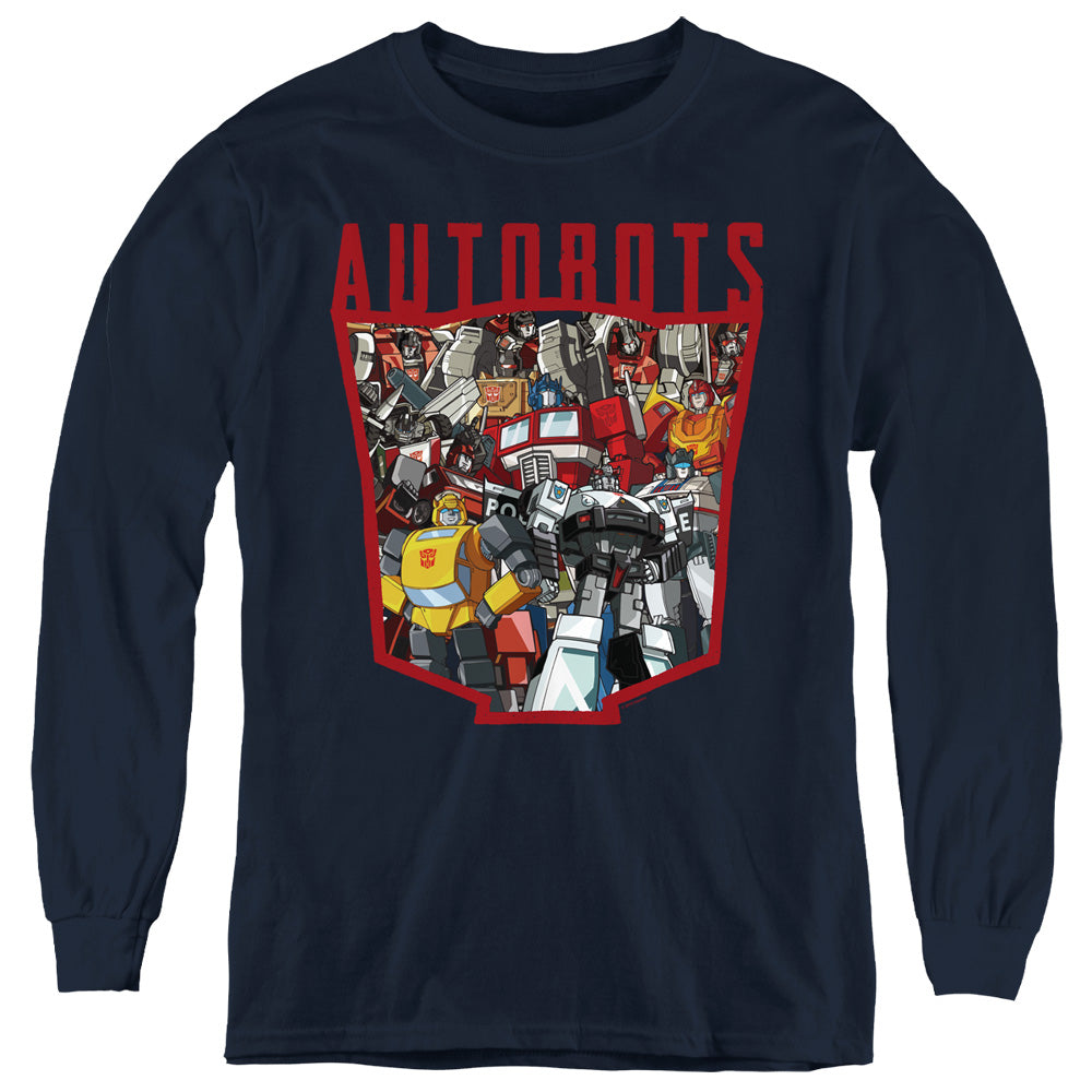 Transformers Autobot Collage Youth Long Sleeve T-Shirt
