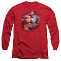 The Flash Fastest Man Red Long Sleeve T-Shirt