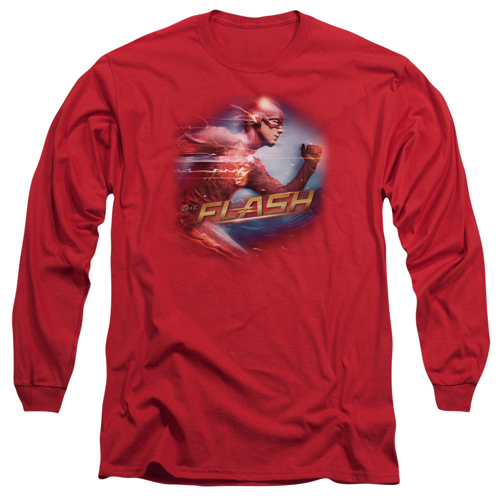 The Flash Fastest Man Red Long Sleeve T-Shirt