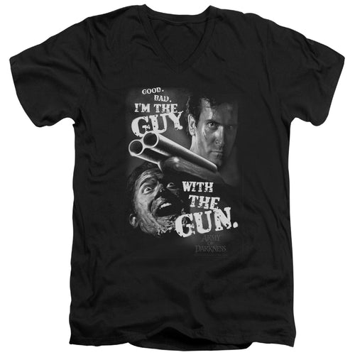 Army of Darkness Guy With The Gun V-Neck T-Shirt