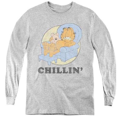 Garfield Chillin Youth Long Sleeve T-Shirt