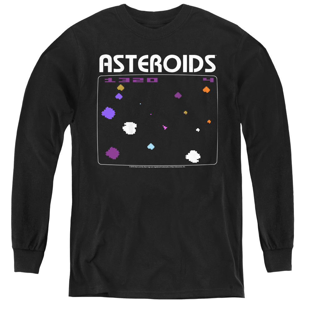 Atari Asteroids Screen Youth Long Sleeve T-Shirt