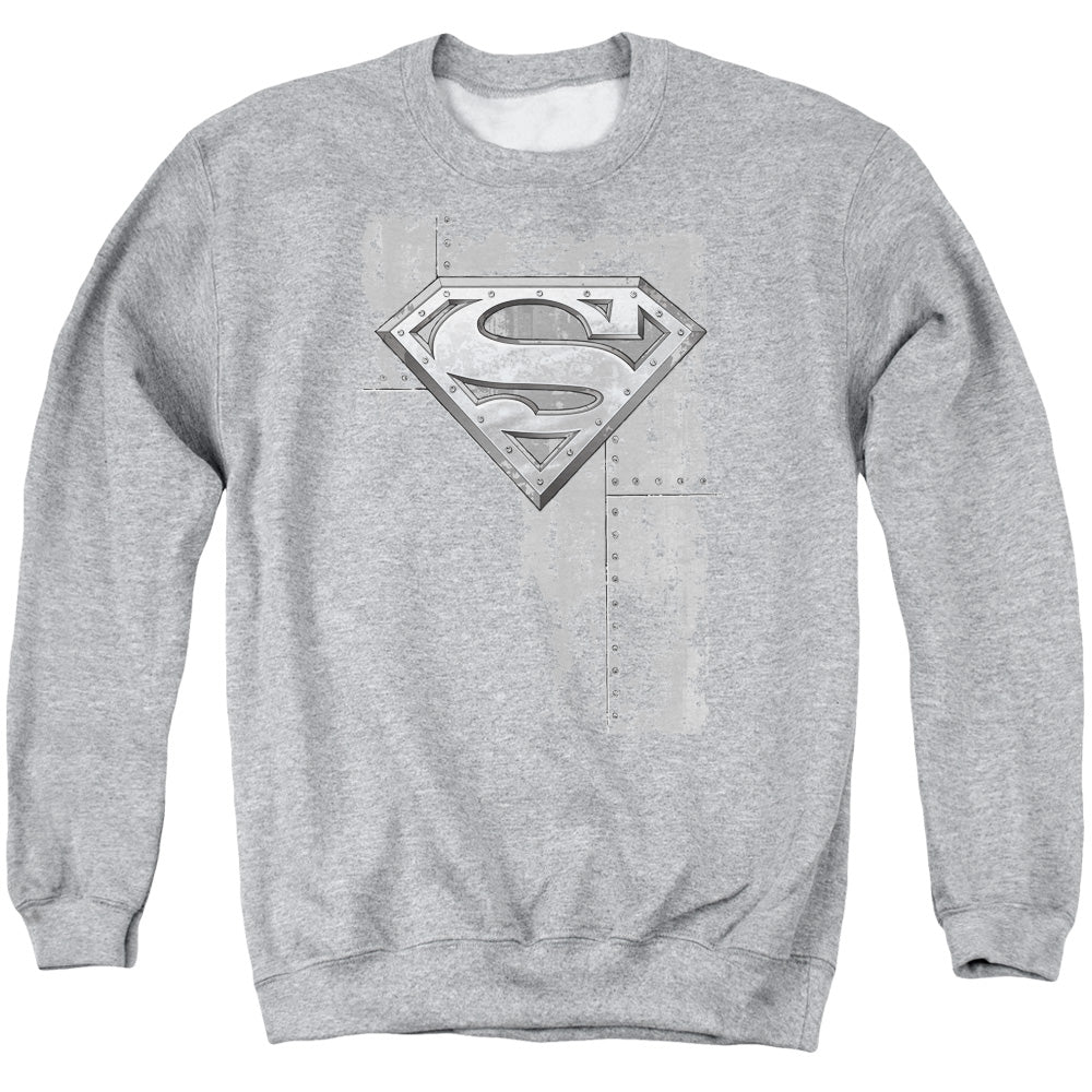 Superman Riveted Metal Crewneck Sweatshirt
