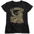 Game of Thrones Debts Womens T-Shirt