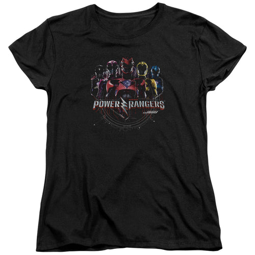 Mighty Morphin Power Rangers: The Movie Ranger Circuitry Womens T-Shirt