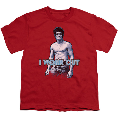 Bruce Lee Lee Works Out Youth/Toddler T-Shirt