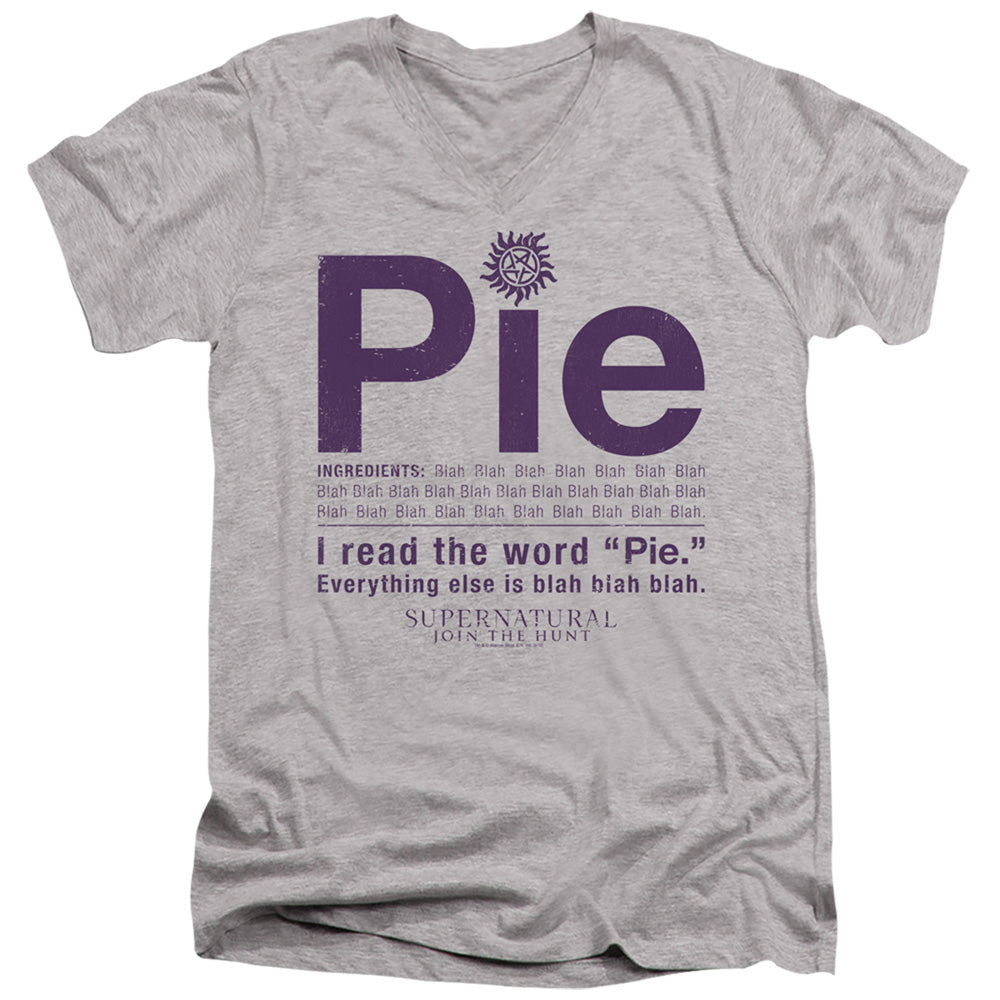 Supernatural I Read the Word Pie V-Neck T-Shirt