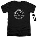 New York City Manhattan Badge V-Neck T-Shirt
