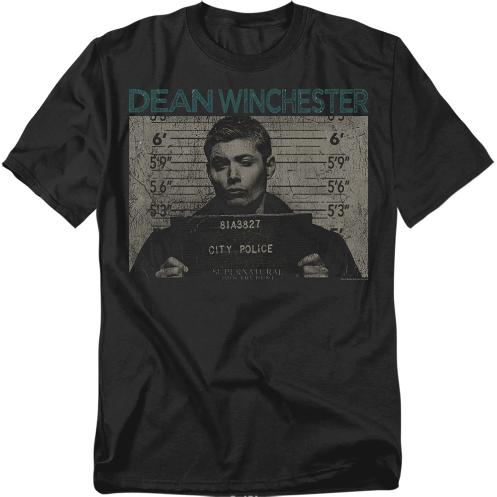 Supernatural Dean Winchester Mug Shot T-Shirt