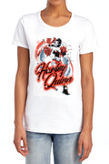 Batman Harley Airbrush Womens T-Shirt