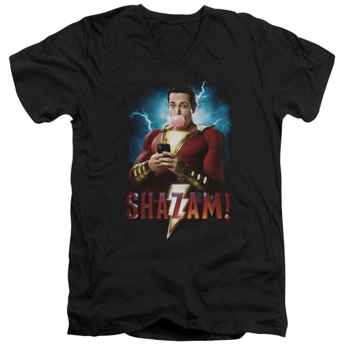 Shazam! Blowing Up V-Neck T-Shirt