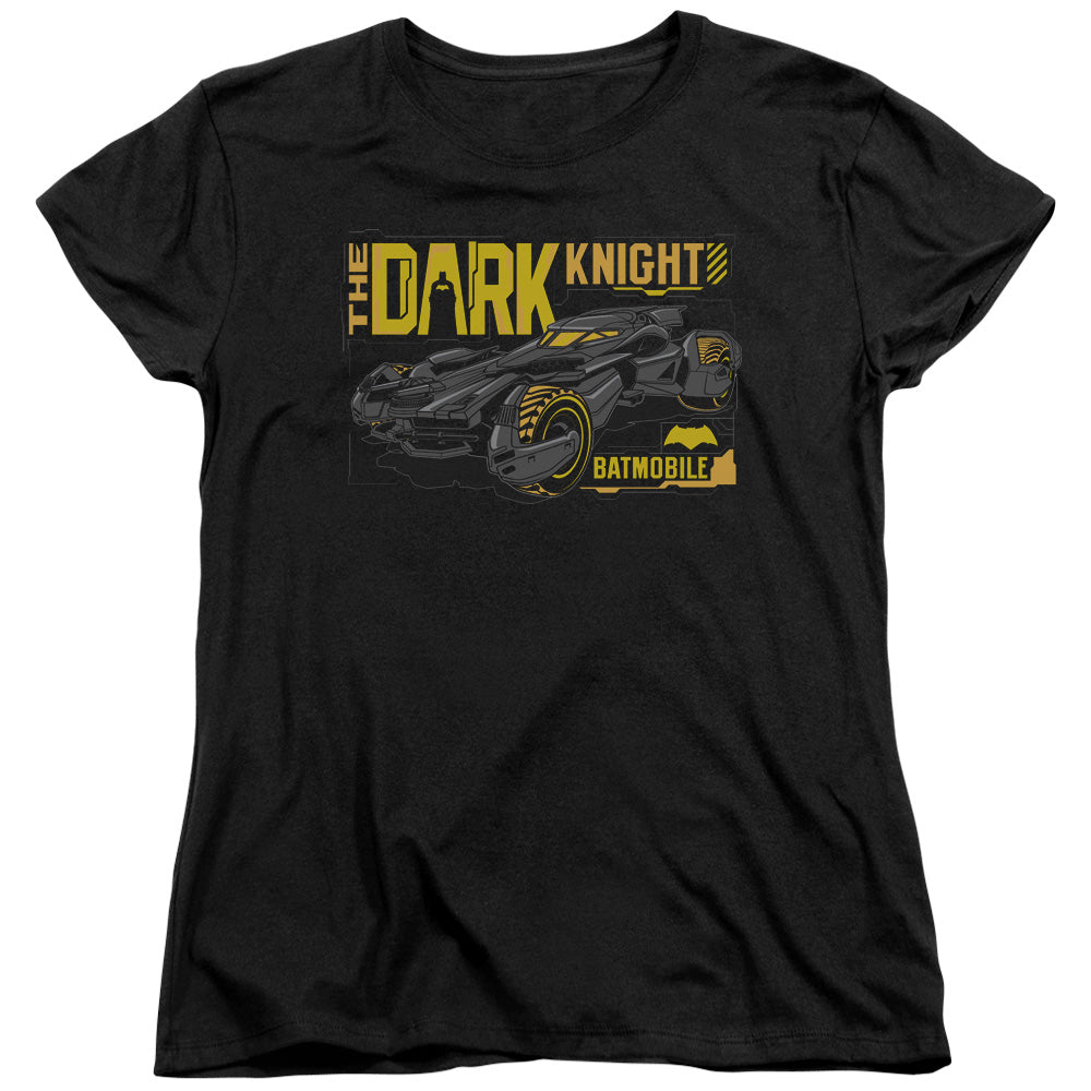 Batman v Superman Mobil Dark Knight Womens T-Shirt