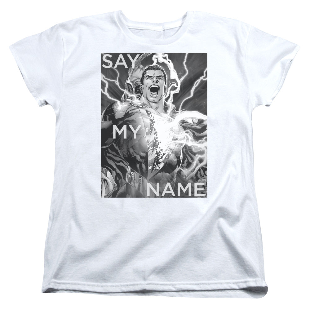 Justice League Say My Name Womens T-Shirt
