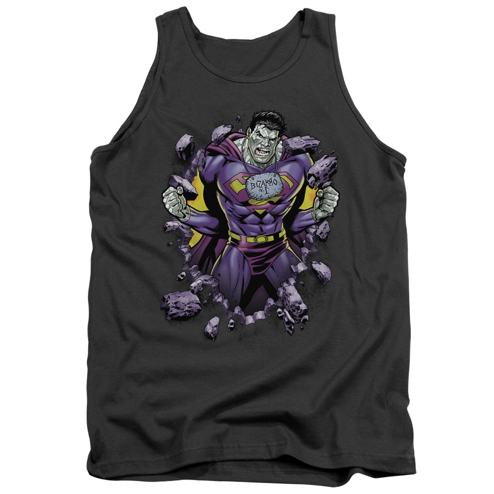 Superman Bizzaro Breakthrough Charcoal Tank Top