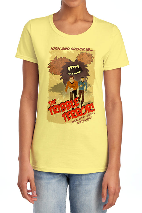 Star Trek Tribble Threat Womens T-Shirt