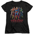 Justice League In League Womens T-Shirt