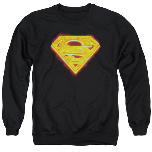 Superman Hot Steel Shield Crewneck Sweatshirt