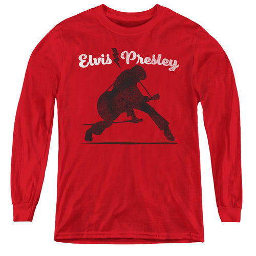 Elvis Presley Overprint Youth Long Sleeve T-Shirt